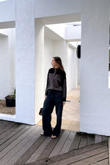 AJ Vintage Knit Sweatshirt Washed Black