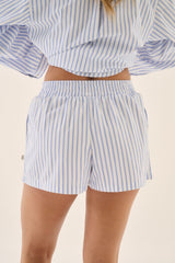 AJ Stripe Short Sky Blue