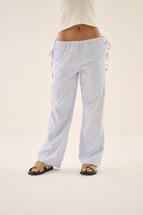 AJ Stripe Pant Sky Blue