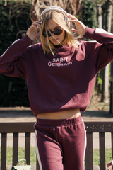 Saint Germain Knit Sweatshirt Red Wine