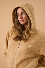 Sherpa Hooded Jacket Macadamia