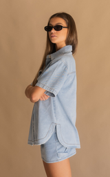 Summa Denim Skirt Washed Blue