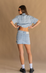 Summa Denim Skirt Washed Blue