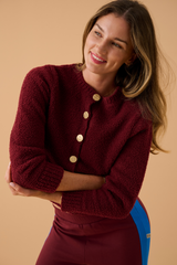 Sherpa Cardigan Chocolate Truffle