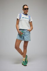 Mi Scusi Baby Tee Warm White