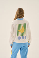 Bananas Oversized Long Sleeve Tee Snow
