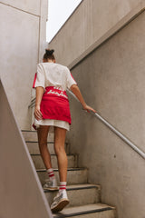 Racquet T-Shirt Dress Warm White