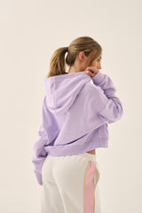 A James Zip Hoodie Lavender