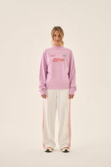 Palermo Oversized Long Sleeve Tee Pink Lavender