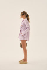 AJJA Stripe Shirt Lavender
