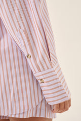 AJJA Stripe Shirt Lavender