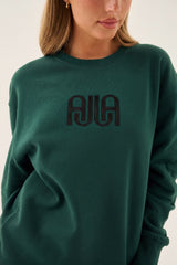 AJJA Sweatshirt Storm Green