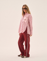 Pomodoro Twill Pant Burgundy