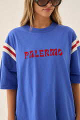 Palermo Panel Oversized Tee Cobalt Blue