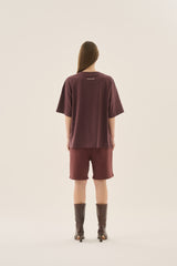Waves Oversized Tee Chocolate