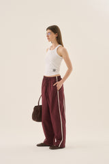 AJ Piping Barrel Pant Chocolate