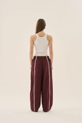 AJ Piping Barrel Pant Chocolate