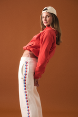 Sherpa Zip Through Jacket Red Alert