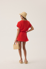 Tropiques Terry Dress Apple Red