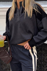 AJ Vintage Knit Sweatshirt Washed Black