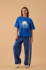 Rico Linen Pant Spanish Blue