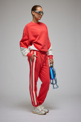 Splice Sweatshirt Coral