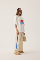 Tropiques Oversized Tee Warm White