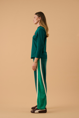 Cuba Cola Long Sleeve Top Storm Green