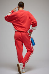 Splice Sweatshirt Coral