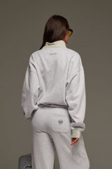 AJ Crest Turtleneck Sweatshirt Cloud