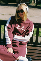 Saint Germain Knit Sweatshirt Red Wine
