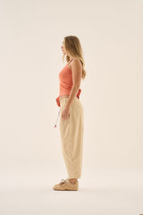 AJ Barrel Pant Sand