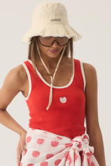 Manzana Rib Tank Apple Red