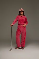 Mara Velour Pant Pomegranate