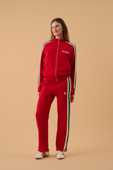 AJ Single Stripe Trackpant Tango Red