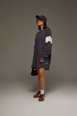 94 V-Neck Sweater Dress Noir