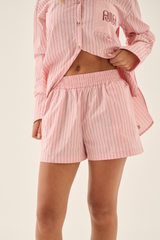 AJJA Stripe Short Blush Pink
