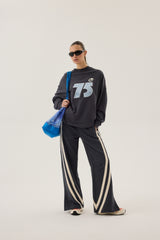 Daytona Long Sleeve Top Washed Black