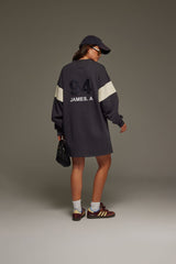 94 V-Neck Sweater Dress Noir