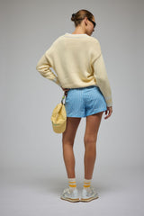 Libby Stripe Short Sky Blue Stripe