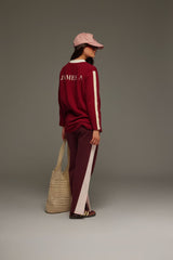 James Long Sleeve Top Red Wine