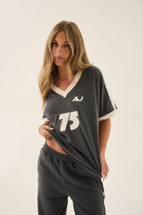 Circuit 75 Tee Washed Black