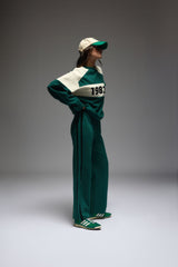 1982 Contrast Knit Sweater Forest