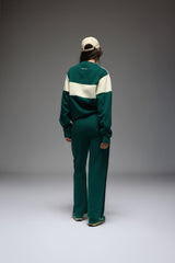 1982 Contrast Knit Sweater Forest