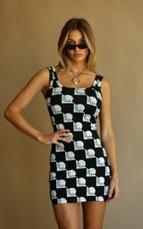 Golden Sun Dress Noir