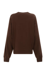 AJ Logo Sweatshirt Chicory Coffee