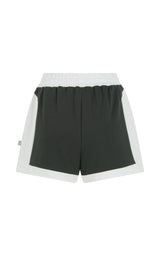 Retro Track Short Washed Black