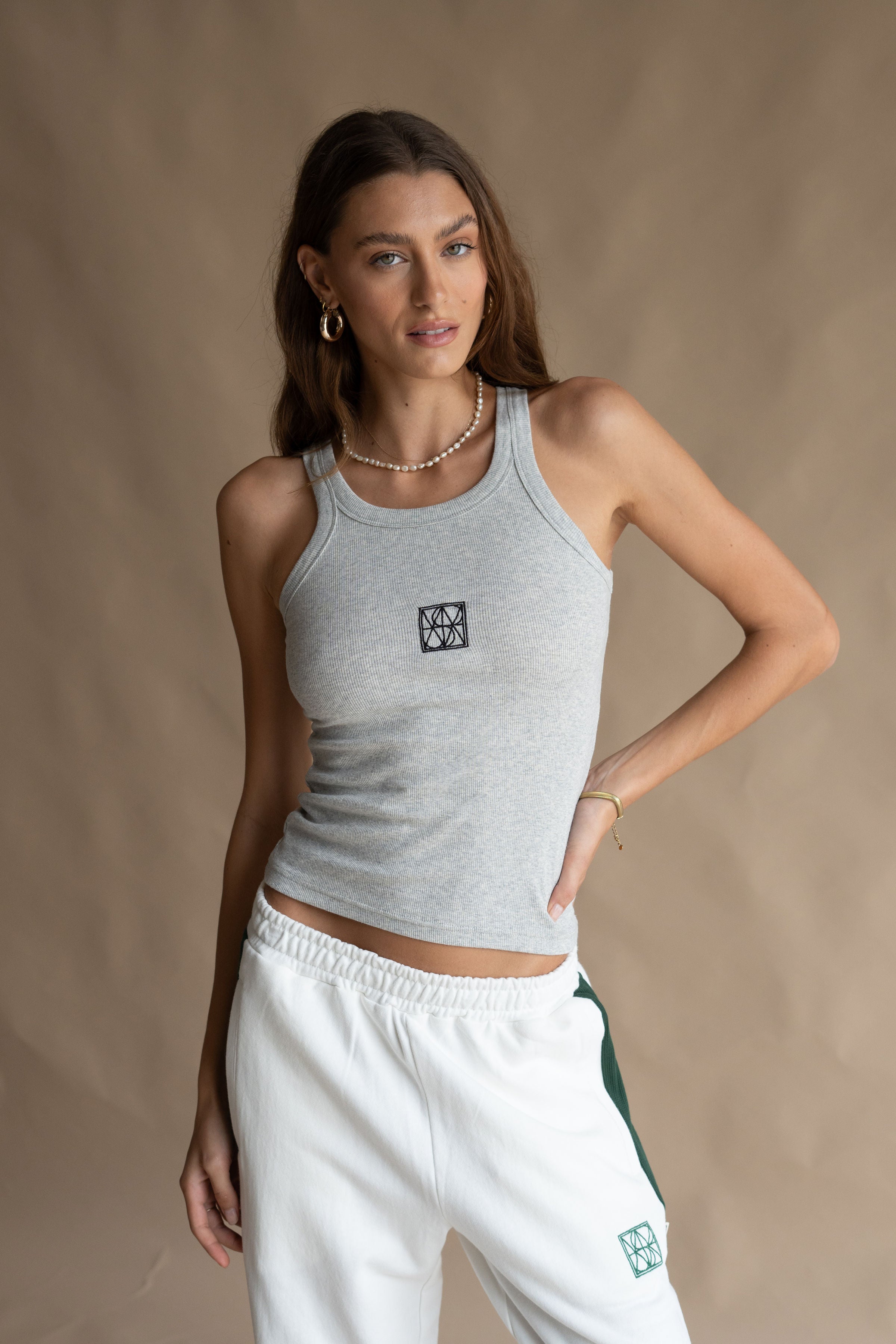 ARAMINTA JAMES/アラミンタ ジェームスMONOGRAM TANK（タンク