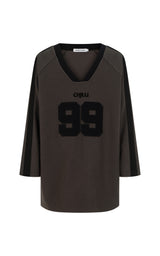 Chilli 99 Waffle Long Sleeve Tee Washed Black