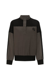 AJ Vintage Knit Sweatshirt Washed Black